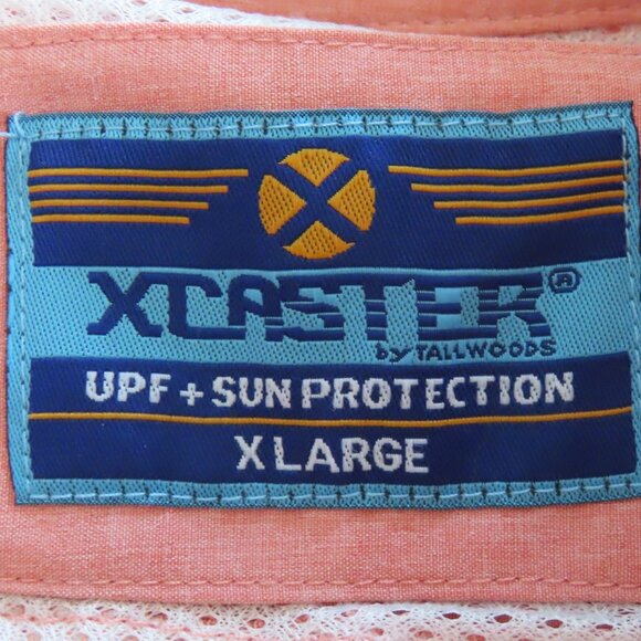 Xcaster UPF Sun Protction Fishing Shirt Vented Short Sleeves Button Front XL - Picture 3 of 11